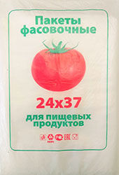 Полиэтиленовый пакет ПНД фасовочный 24х37х10 помидор 400/20 в Пензе - купить оптом от производителя ПК Котово Полимер