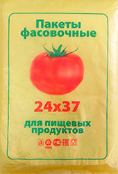 Полиэтиленовый пакет ПНД фасовочный 24х37х8 помидор 400/20 в Пензе - купить оптом от производителя ПК Котово Полимер