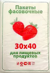 Полиэтиленовый пакет ПНД фасовочный 30х40х10 клубника в Пензе - купить оптом от производителя ПК Котово Полимер